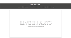 Desktop Screenshot of liveinarts.com